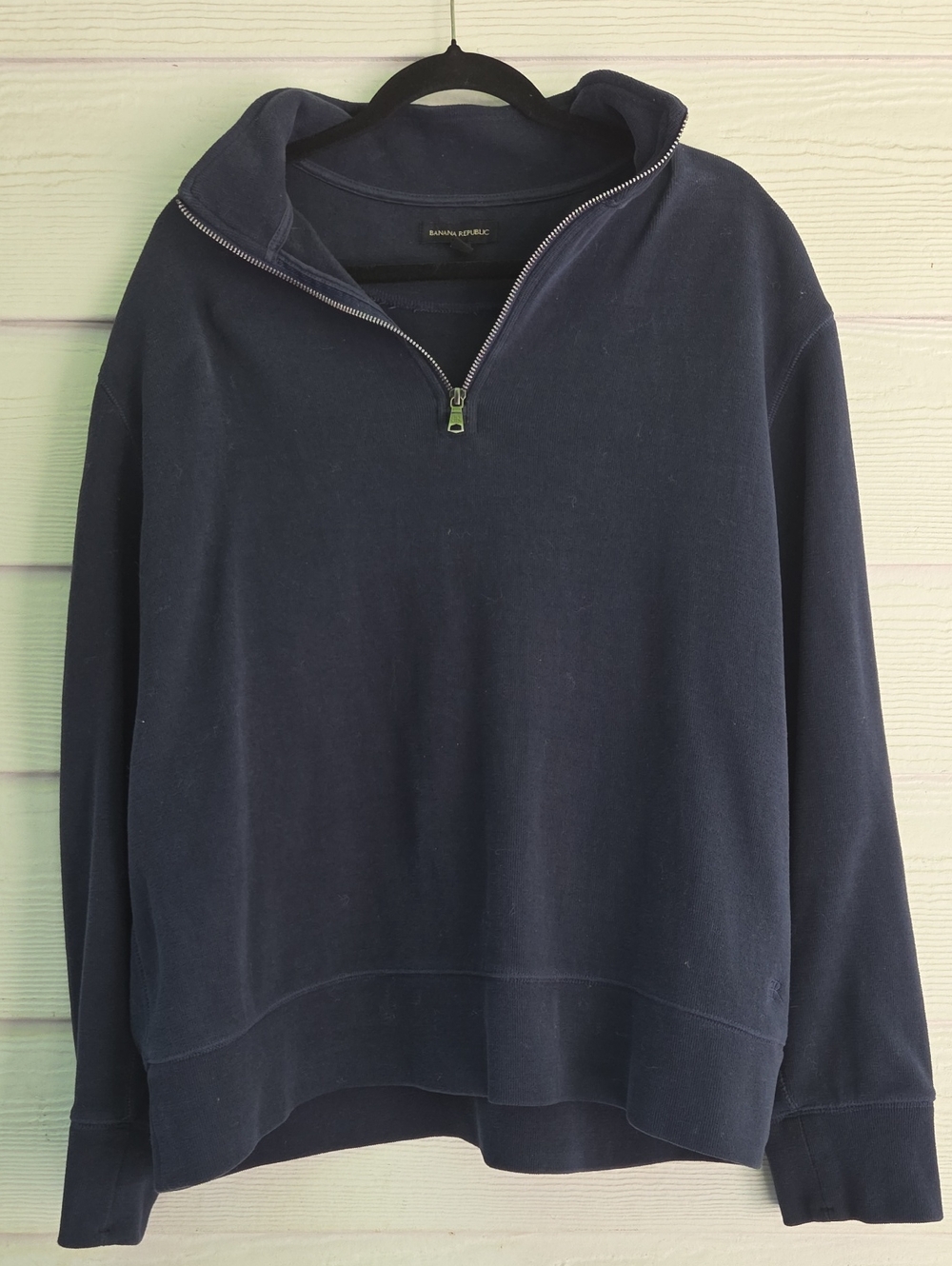 Banana Republic Men's Navy Half-Zip Pullover